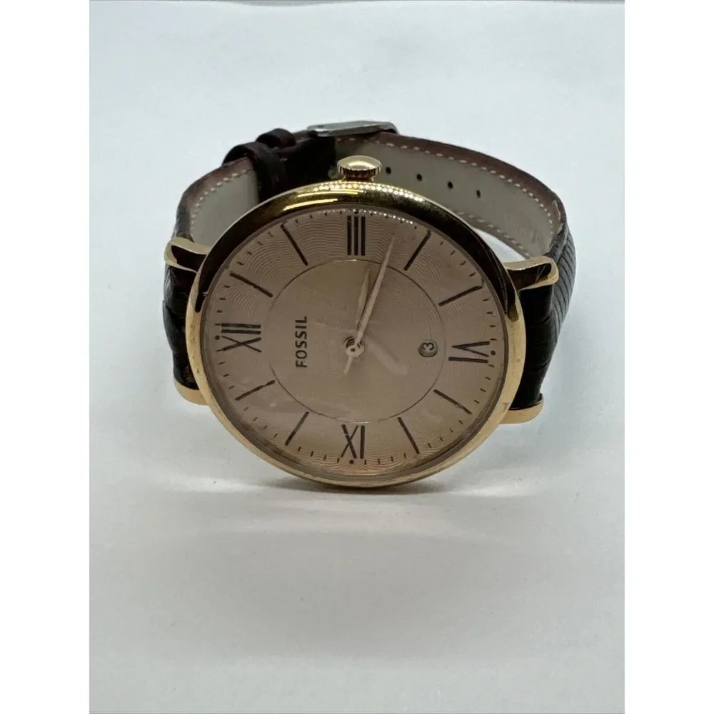 Fossil Jacqueline ES3435 Women’s Brown Leather Analog Dial Quartz Watch JNA353